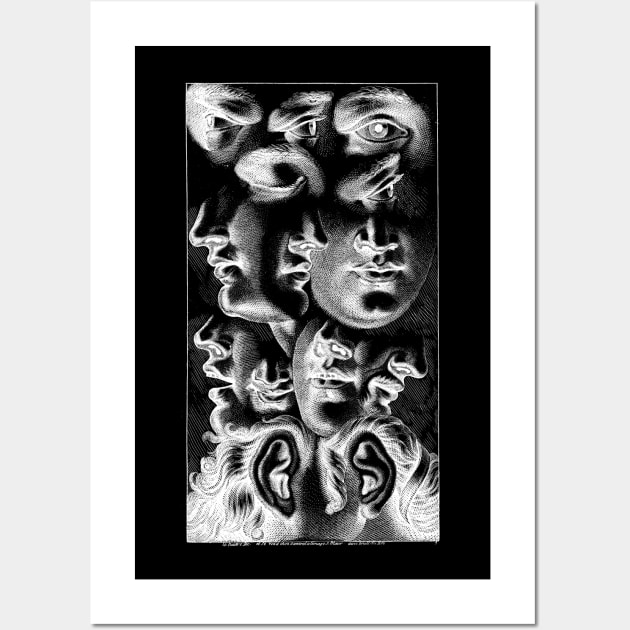 Muddled Faces Wall Art by metaphysical